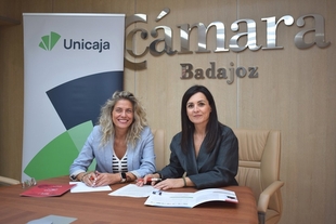 Unicaja y la Cámara de Comercio de Badajoz colaboran para fomentar el desarrollo del tejido empresarial