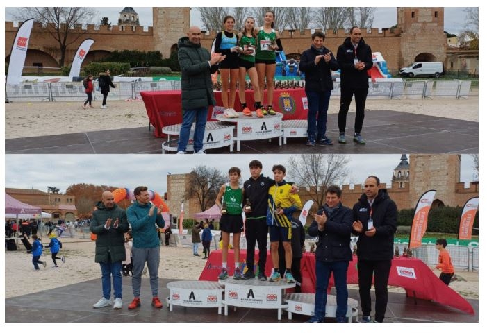 La selección de atletas de la Diputación de Cáceres consigue 10 trofeos en el VII Cross nacional “Aniversario Alcalá Patrimonio Mundial”