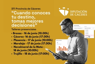 Diputación de Cáceres lleva la formación en turismo inteligente a seis puntos de la provincia con nuevas jornadas presenciales “Tu papel en la PID”