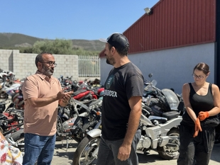 Morales conoce en Casas de Millán actuaciones financiadas por la Diputación de Cáceres que refuerzan los servicios públicos y el desarrollo económico