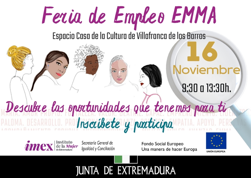 El IMEX organiza la Feria de Empleo EMMA para ofrecer oportunidades a colectivos vulnerables