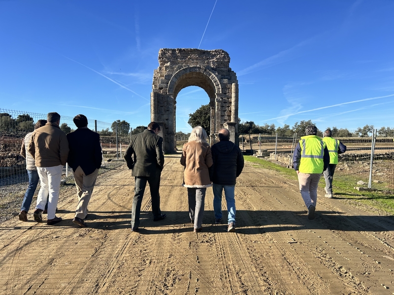 Las obras de rehabilitación y mejora de la Ciudad Romana de Cáparra superan el 75 por ciento de ejecución