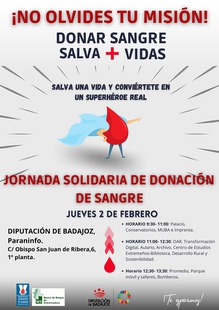 Jornada solidaria de donación de sangre en la Diputación