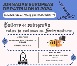 El Archivo Provincial de Badajoz organiza un taller de Paleografía para celebrar las Jornadas Mundiales de Patrimonio