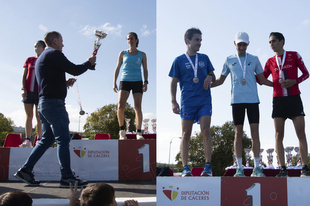 Un minuto de silencio de más de un millar de atletas por las víctimas de la DANA, antes de comenzar el XL Trofeo Diputación de Cáceres Campo a Través