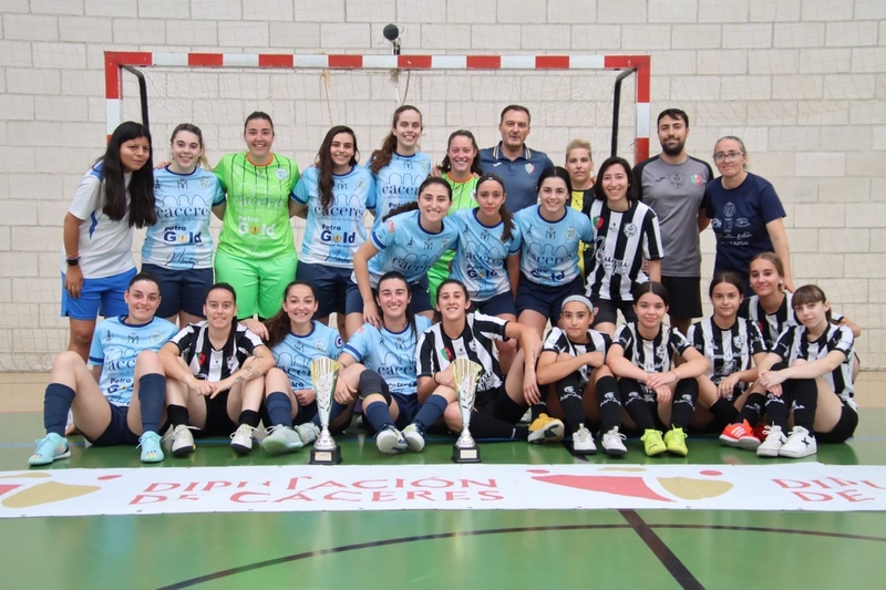 Castañar de Ibor FS Masculino y el San José “B” Femenino, ganadores del Trofeo de Fútbol Sala Diputación de Cáceres