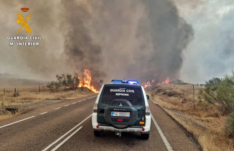 Investigado por provocar intencionadamente un incendio en Burguillos del Cerro que arrasó 1.100 has