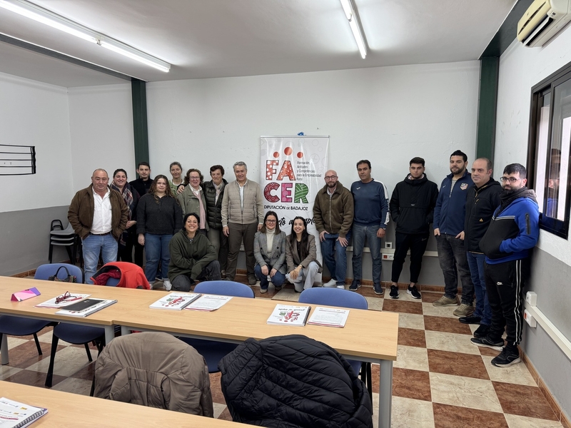 Cinco municipios reciben nuevas acciones formativas del Proyecto FACER de la Diputación de Badajoz