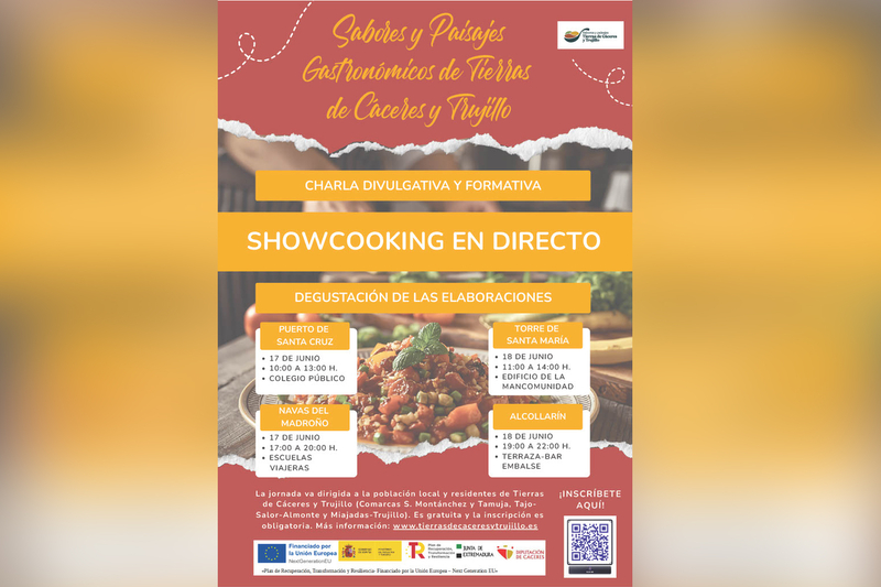 Gastronomía y sostenibilidad, en las jornadas divulgativas del Plan de Sostenibilidad Turística de Tierras de Cáceres y Trujillo