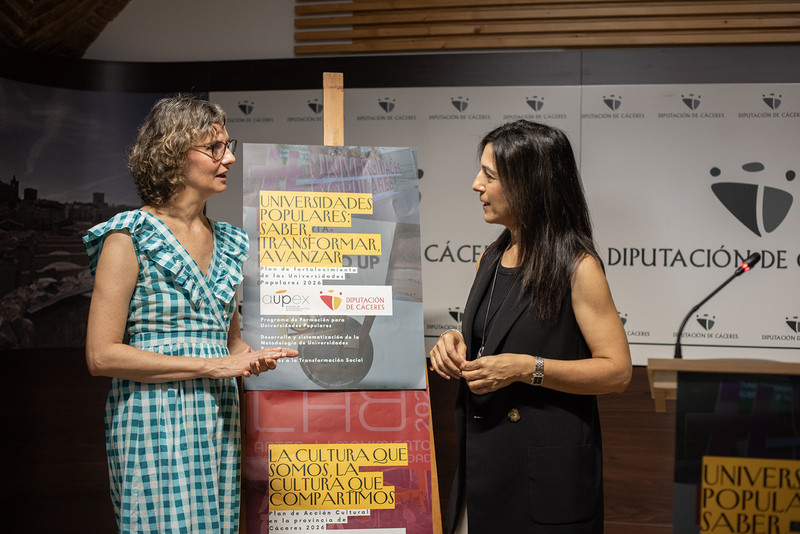 La Diputación de Cáceres y AUPEX impulsan un Plan de Acción Cultural que llegará a 18 municipios de la provincia