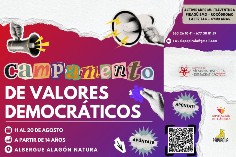 La Diputación de Cáceres apuesta por una nueva forma de educar en democracia y participación ciudadana a través del ocio