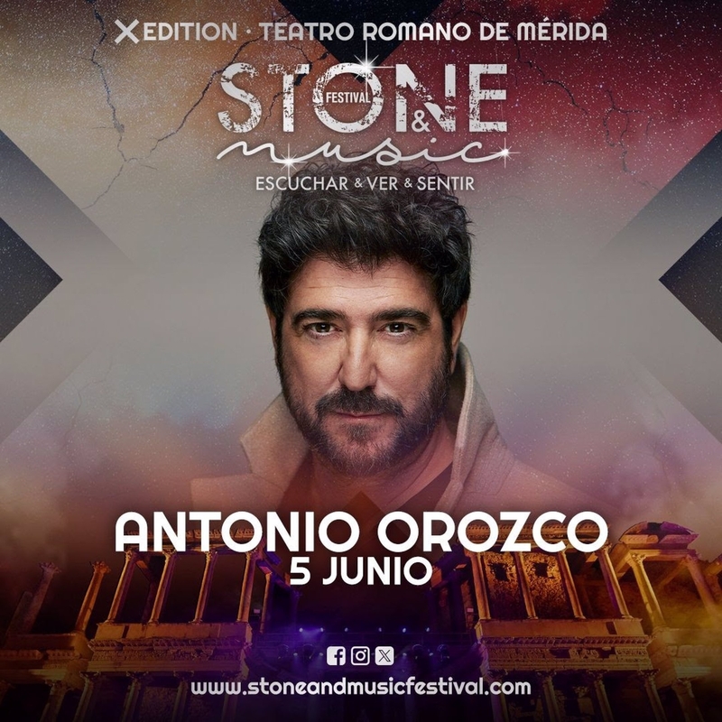 Antonio Orozco ofrecerá un segundo concierto en el Stone de Mérida el 5 de junio tras agotarse las entradas del día 6