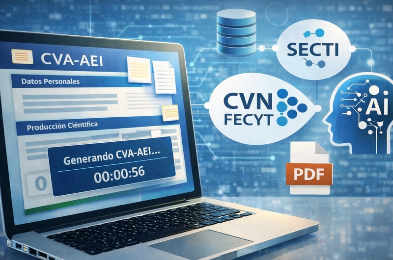 Junta y la UEx desarrollan un sistema con IA para que los investigadores obtengan su currículum oficial en un minuto