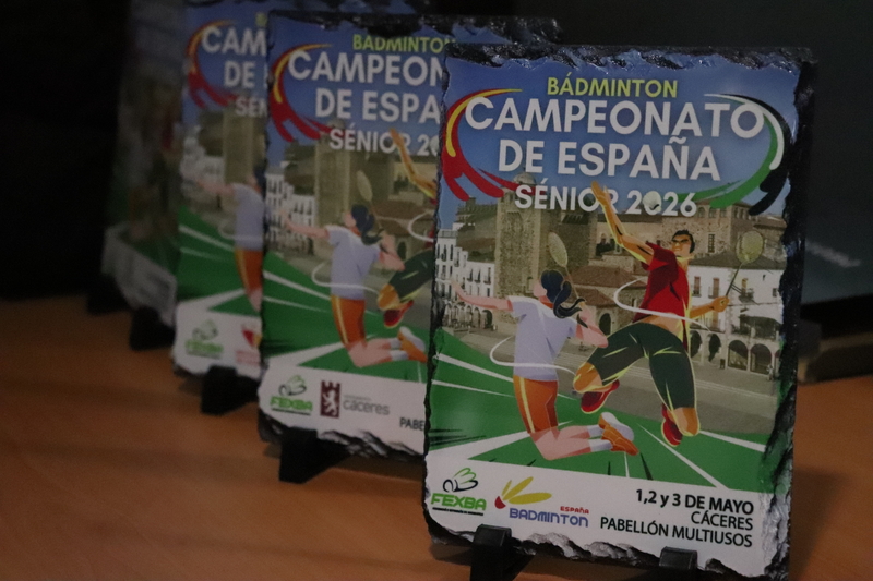 Extremadura acogerá por primera vez el Campeonato de España Senior de Bádminton el próximo mes de mayo