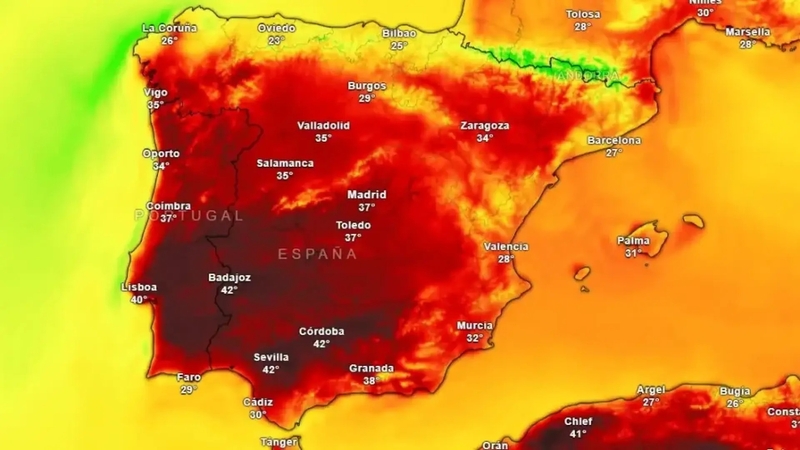 El 112 Extremadura activa este miércoles la alerta naranja por altas temperaturas en la Comunidad Autónoma