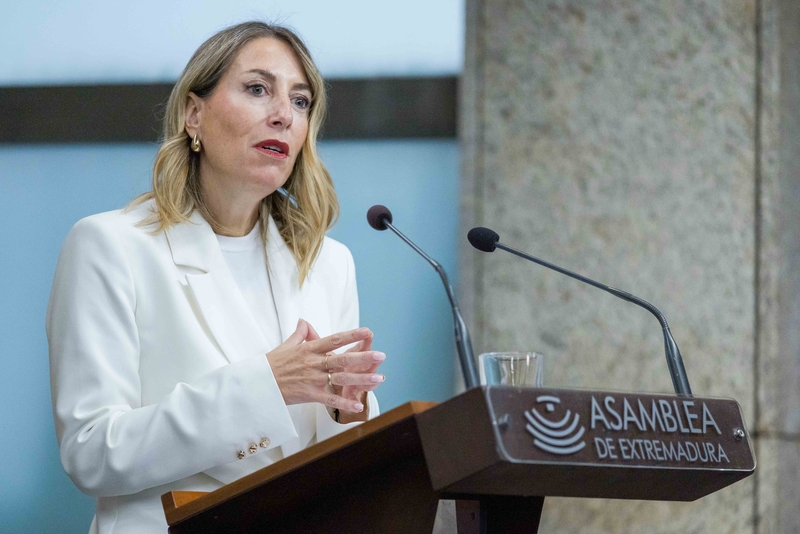 La presidenta de la Junta destaca el crecimiento económico de Extremadura y reivindica una financiación autonómica justa